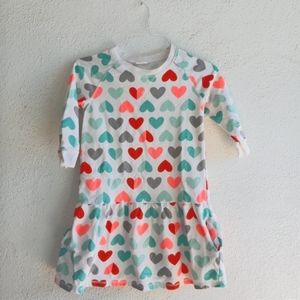 😁CRAZY 8 HEART SWEAT SHIRT DRESS